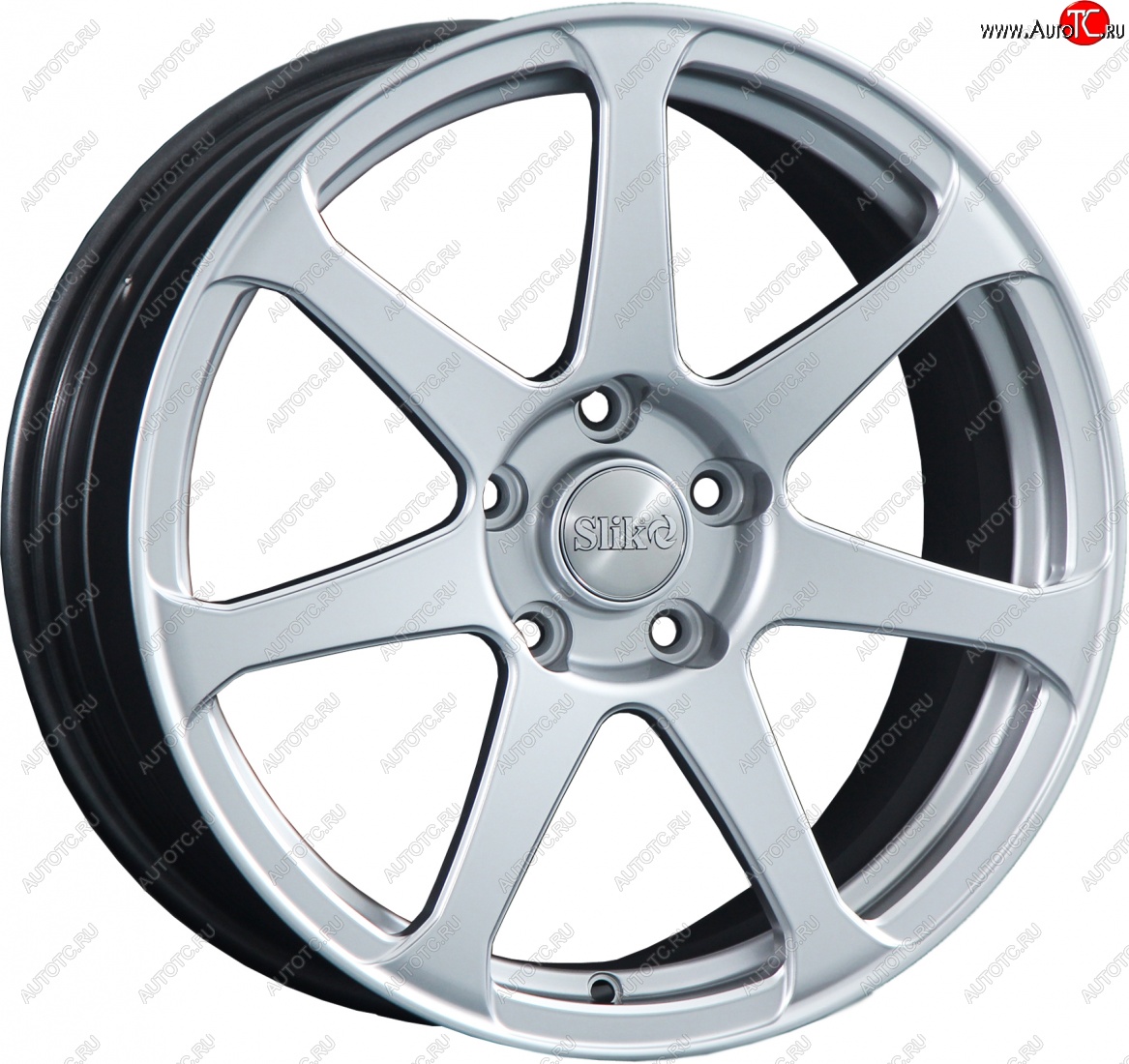 14 099 р. Кованый диск Slik classik R17x7.5 Яркое-блестящее серебро (HPB) 7.5x17   (Цвет: HPB)  с доставкой в г. Керчь