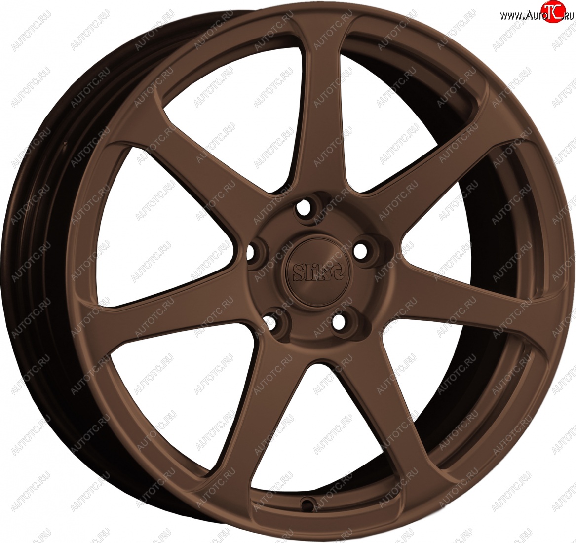 14 499 р. Кованый диск Slik classik R17x7.5 Бронза (BRZ) 7.5x17   (Цвет: BRZ)  с доставкой в г. Керчь
