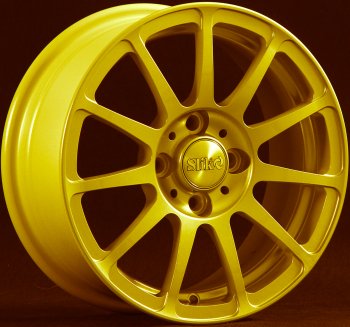 Кованый диск Slik Classik 5.5x14 (ярко-желтый) Suzuki Swift plus (2008-2011) 4x100.0xDIA54.1xET45.0