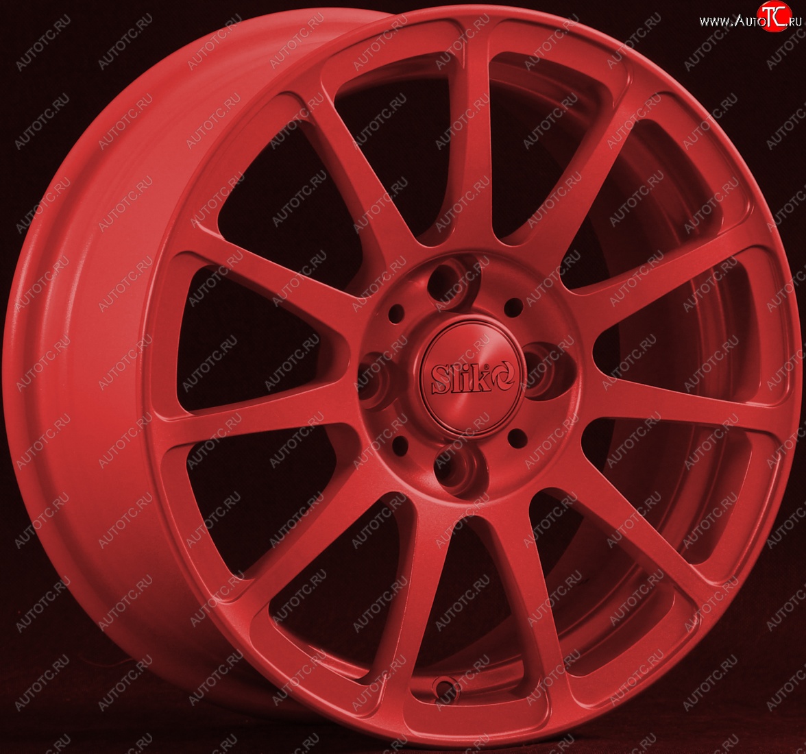 12 849 р. Кованый диск Slik Classik 5.5x14 (красный)   (Цвет: красный)  с доставкой в г. Керчь