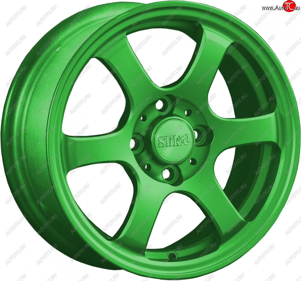 12 849 р. Кованый диск Slik Classik 5.5x14 (зелёный)   (Цвет: зелёный)  с доставкой в г. Керчь