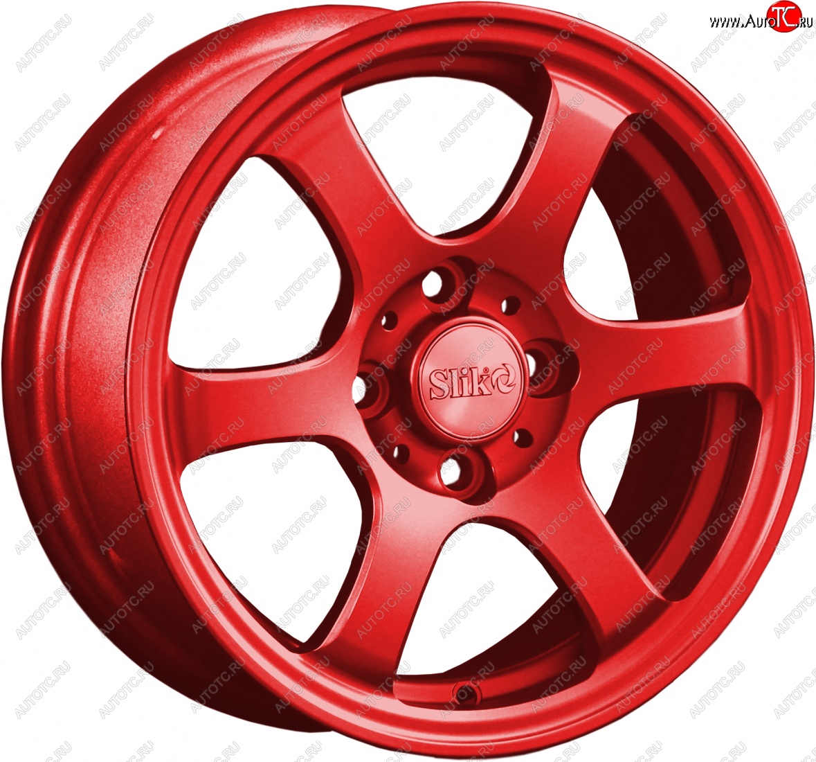 12 849 р. Кованый диск Slik Classik 5.5x14 (красный)   (Цвет: красный)  с доставкой в г. Керчь