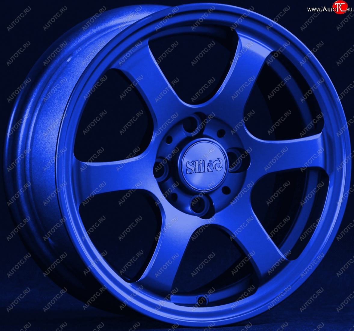 12 849 р. Кованый диск Slik Classik 5.5x14 (синий)   (Цвет: синий)  с доставкой в г. Керчь