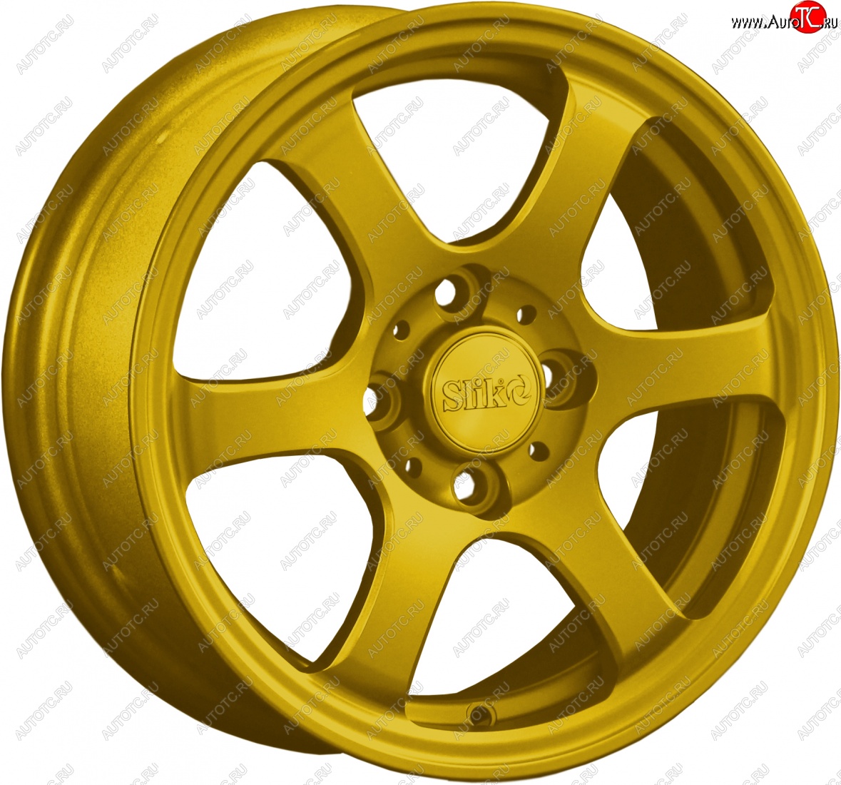 12 849 р. Кованый диск Slik Classik 5.5x14 (ярко-жёлтый)   (Цвет: ярко-жёлтый)  с доставкой в г. Керчь
