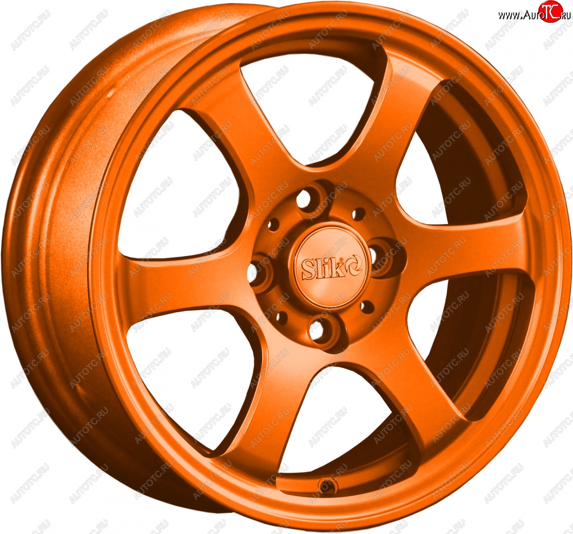 12 849 р. Кованый диск Slik Classik 5.5x14 (ярко-оранжевый)   (Цвет: ярко-оранжевый)  с доставкой в г. Керчь