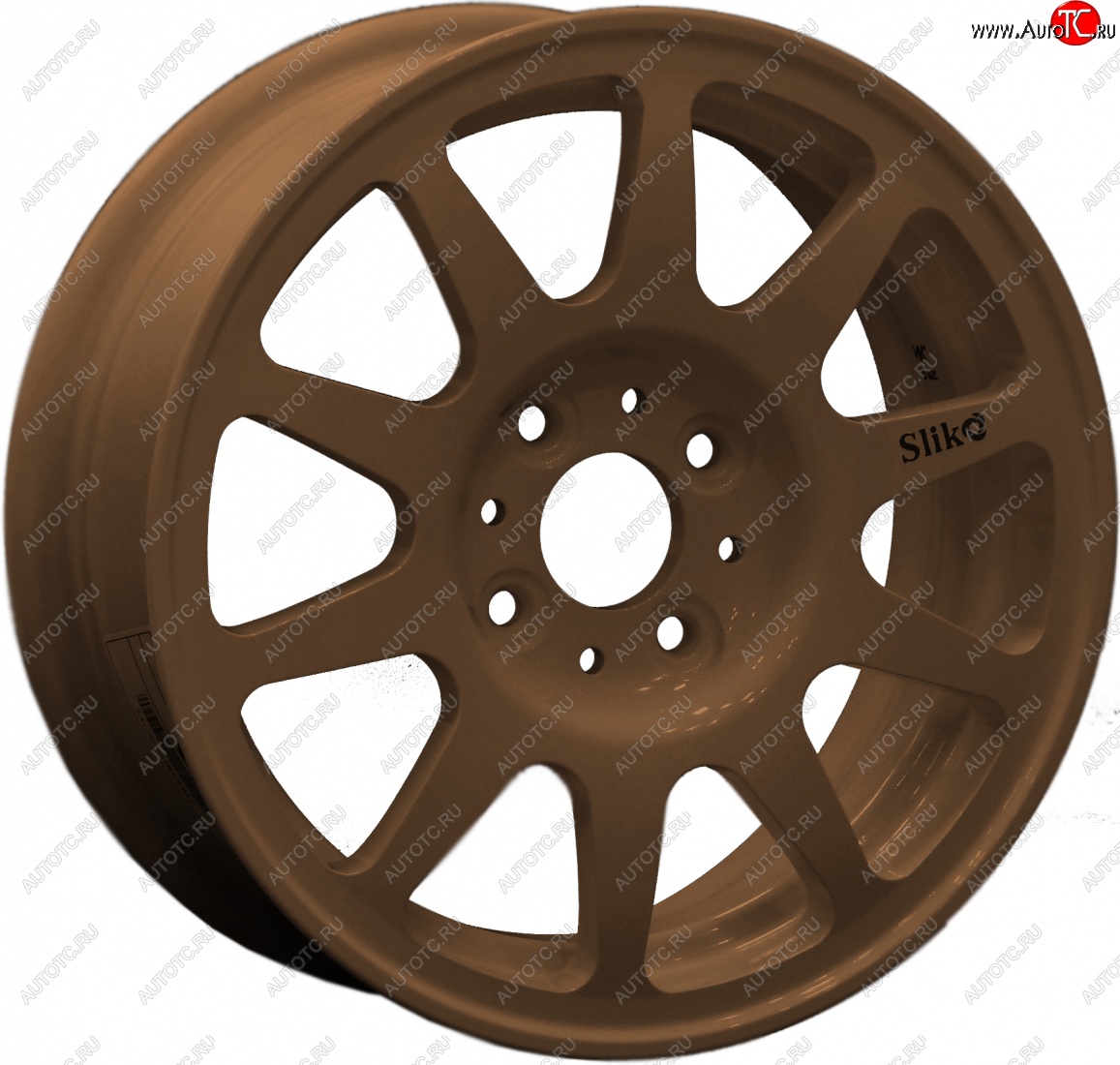 13 699 р. Кованый диск Slik Classik 5.5x14 (Коньячная бронза BRZCGN матовый)   (Цвет: Коньячная бронза BRZCGN матовый)  с доставкой в г. Керчь