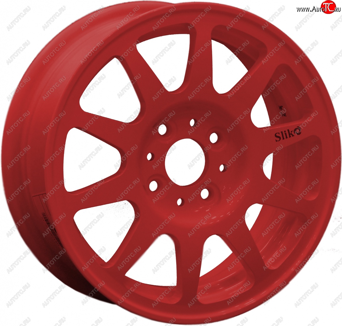 13 699 р. Кованый диск Slik Classik 5.5x14 (красный)   (Цвет: красный)  с доставкой в г. Керчь