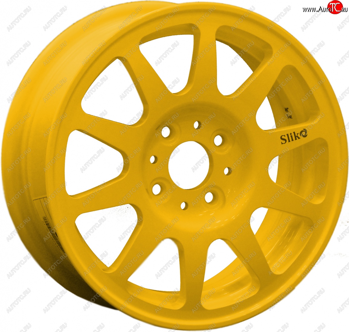 13 699 р. Кованый диск Slik Classik 5.5x14 (Ярко-жёлтый)   (Цвет: Ярко-жёлтый)  с доставкой в г. Керчь