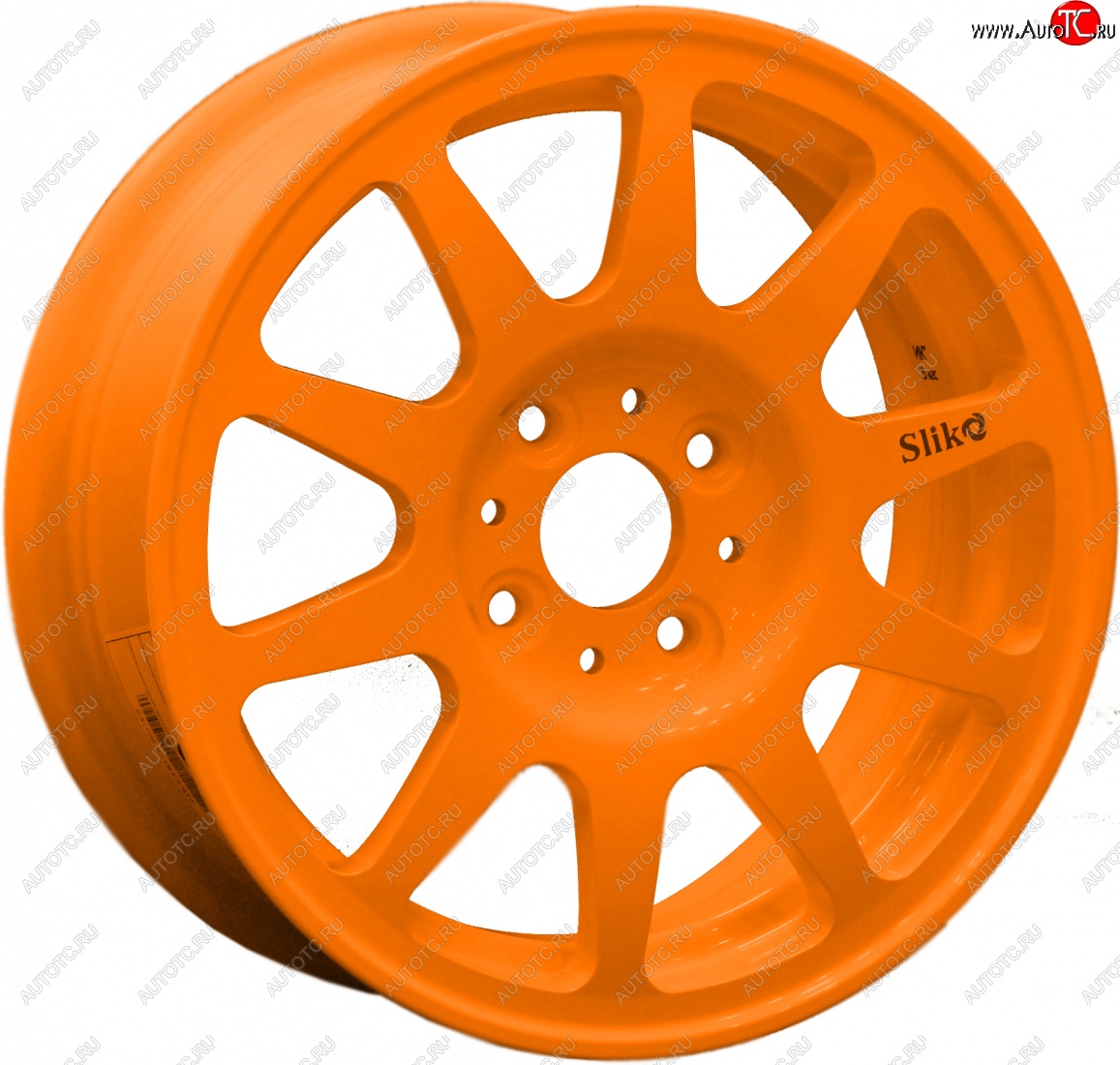 13 699 р. Кованый диск Slik Classik 5.5x14 (Ярко-оранжевый)   (Цвет: Ярко-оранжевый)  с доставкой в г. Керчь
