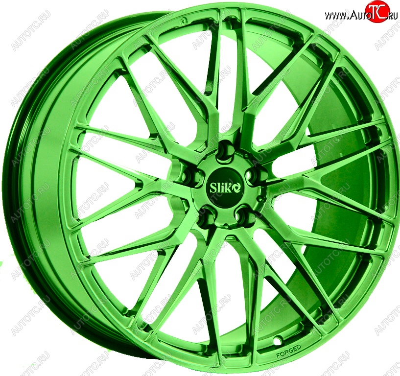 60 999 р. Кованый диск Slik PREMIUM L-605 10.0x20   (RAL 6038 ярко-зеленый (6038))  с доставкой в г. Керчь