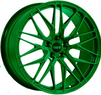 Кованый диск Slik PREMIUM L-605 9.0x20  (Зеленый (GREEEN))