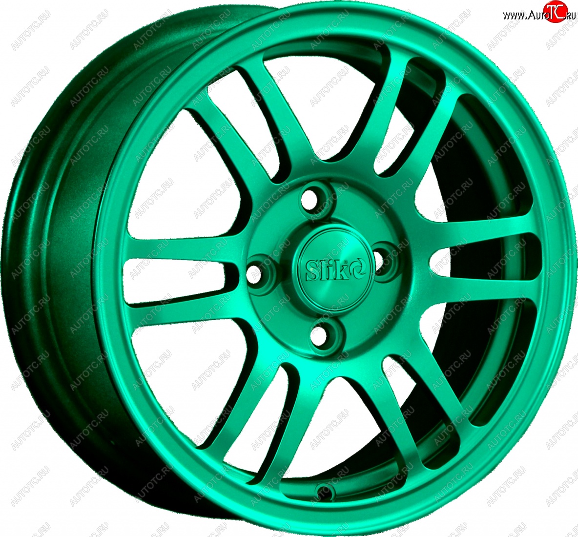 12 799 р. Кованый диск Slik Classic L1712 6.0x14   (Candy изумрудно-зеленый (Candy Green))  с доставкой в г. Керчь