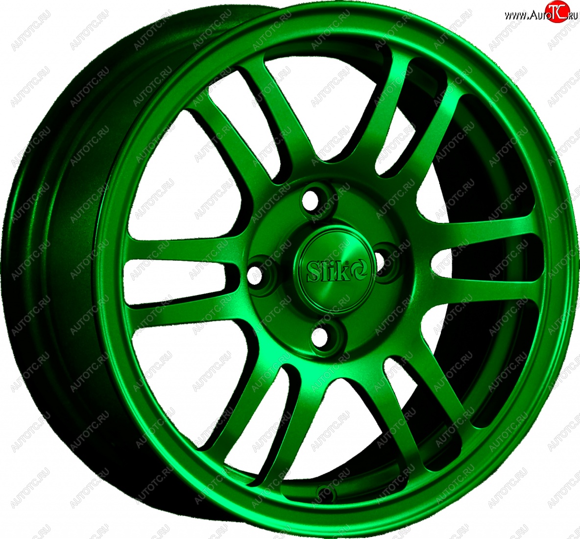 12 799 р. Кованый диск Slik Classic L1712 6.0x14   (Зеленый (GREEEN))  с доставкой в г. Керчь