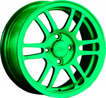 Кованый диск Slik Classic L1712 6.0x14  (RAL 6038 ярко-зеленый (6038))