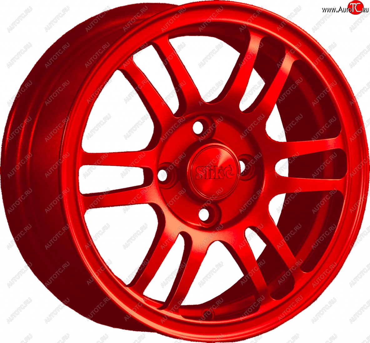 12 799 р. Кованый диск Slik Classic L1712 6.0x14   (Красный (RED))  с доставкой в г. Керчь