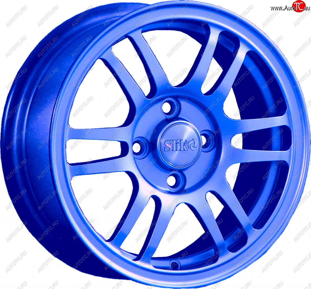 12 799 р. Кованый диск Slik Classic L1712 6.0x14   (Синий (BLUE))  с доставкой в г. Керчь
