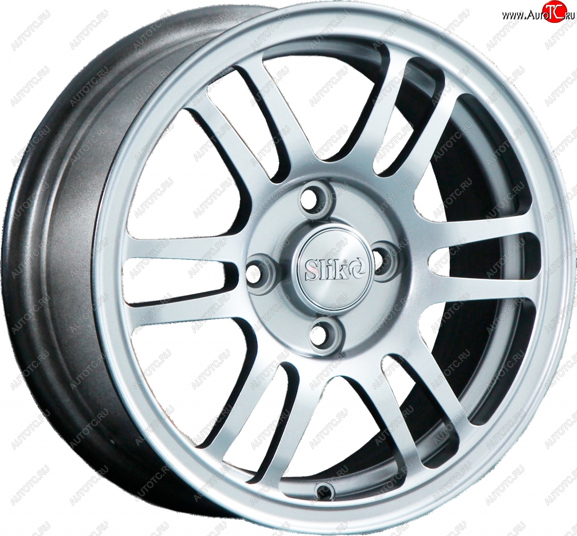 12 799 р. Кованый диск Slik Classic L1712 6.0x14   (Ярко блестящее серебро (HPB))  с доставкой в г. Керчь