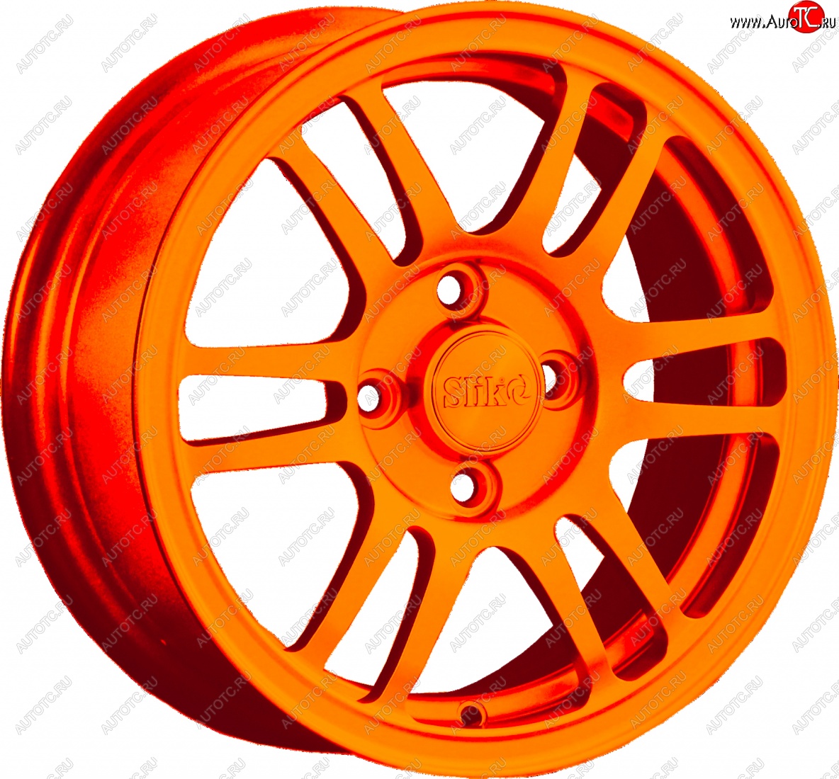 12 799 р. Кованый диск Slik Classic L1712 6.0x14   (Ярко оранжевый (ORANGE))  с доставкой в г. Керчь