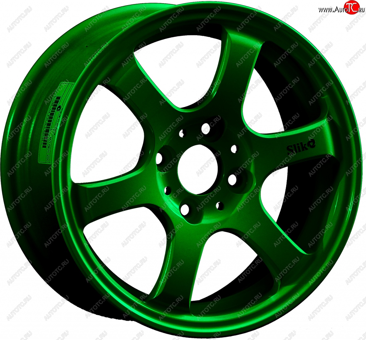 13 499 р. Кованый диск Slik Classic Sport L-1726S 6.0x14   (Зеленый (GREEEN))  с доставкой в г. Керчь