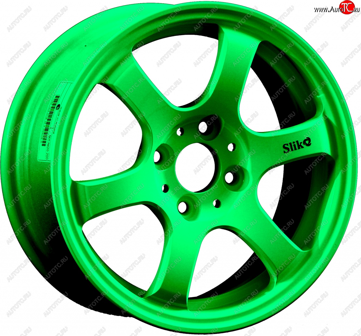 13 499 р. Кованый диск Slik Classic Sport L-1726S 6.0x14   (RAL 6038 ярко-зеленый (6038))  с доставкой в г. Керчь