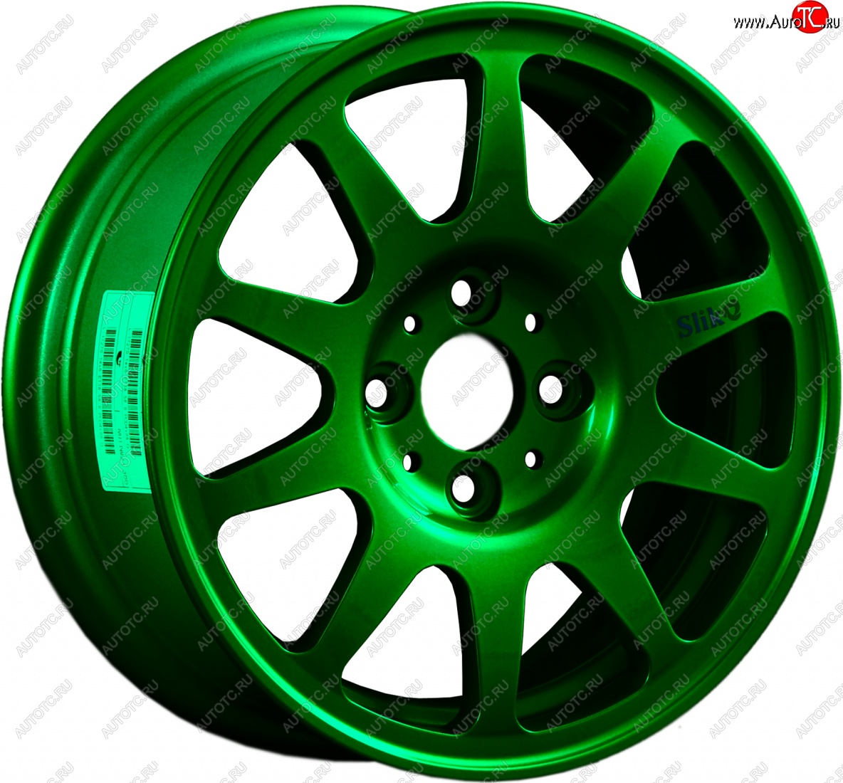 13 499 р. Кованый диск Slik Classic Sport L-1727S 6.0x14   (Зеленый (GREEEN))  с доставкой в г. Керчь