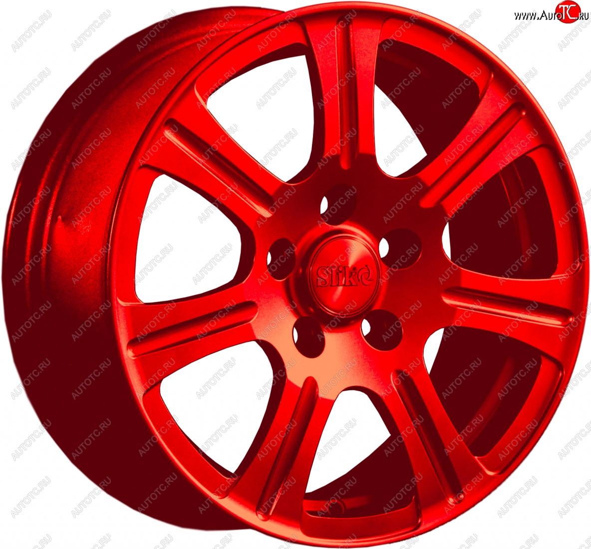11 899 р. Кованый диск Slik Classic L-1815 6.5x15   (Красный (RED))  с доставкой в г. Керчь