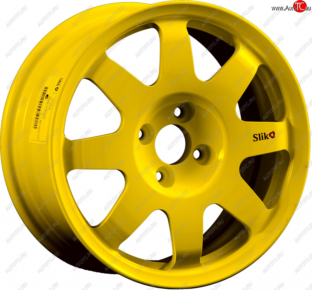 7 460 р. Кованый диск Slik Classic Sport L-181S 5.5x15   (Candy ярко-желтый (Candy YELLOW))  с доставкой в г. Керчь