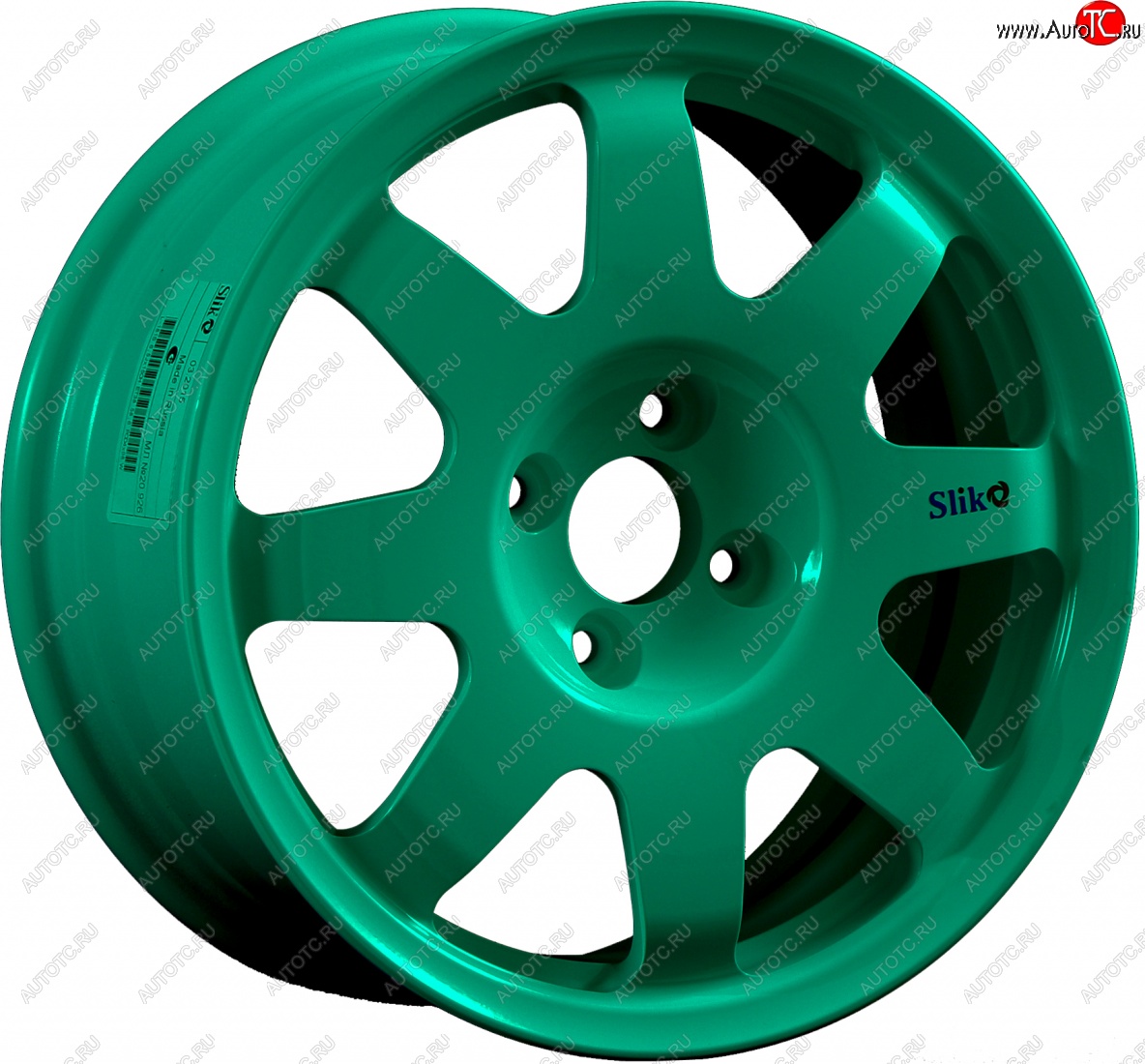 7 460 р. Кованый диск Slik Classic Sport L-181S 5.5x15   (Candy изумрудно-зеленый (Candy Green))  с доставкой в г. Керчь