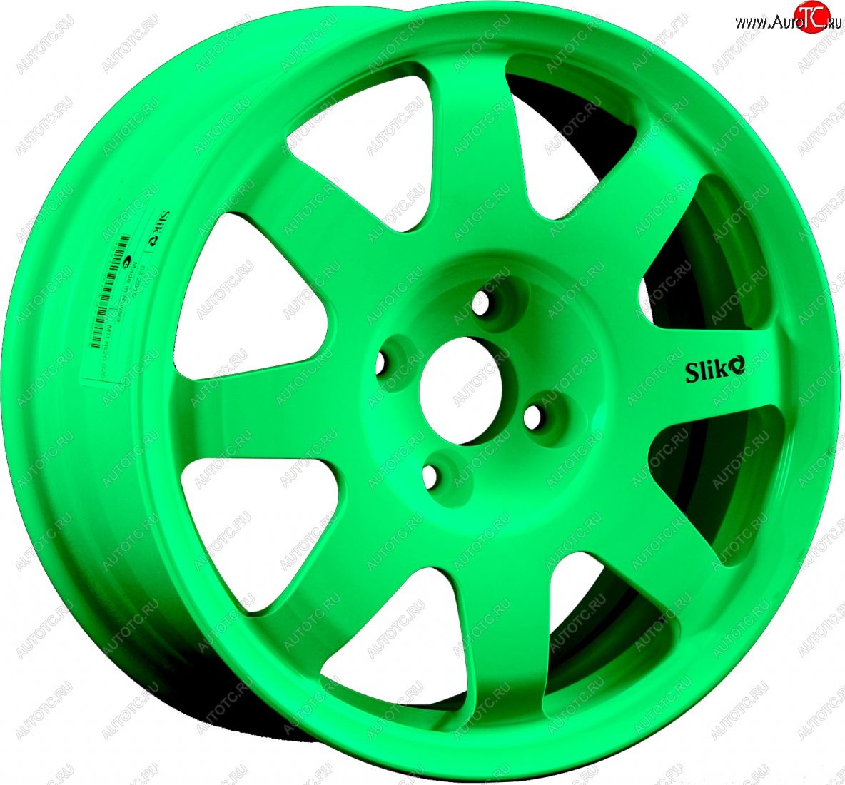 7 460 р. Кованый диск Slik Classic Sport L-181S 5.5x15   (RAL 6038 ярко-зеленый (6038))  с доставкой в г. Керчь