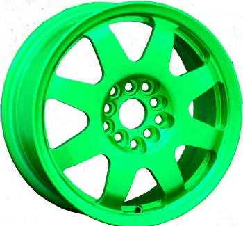7 460 р. Кованый диск Slik Classic Sport L-181S 5.5x15   (RAL 6038 ярко-зеленый (6038))  с доставкой в г. Керчь. Увеличить фотографию 2