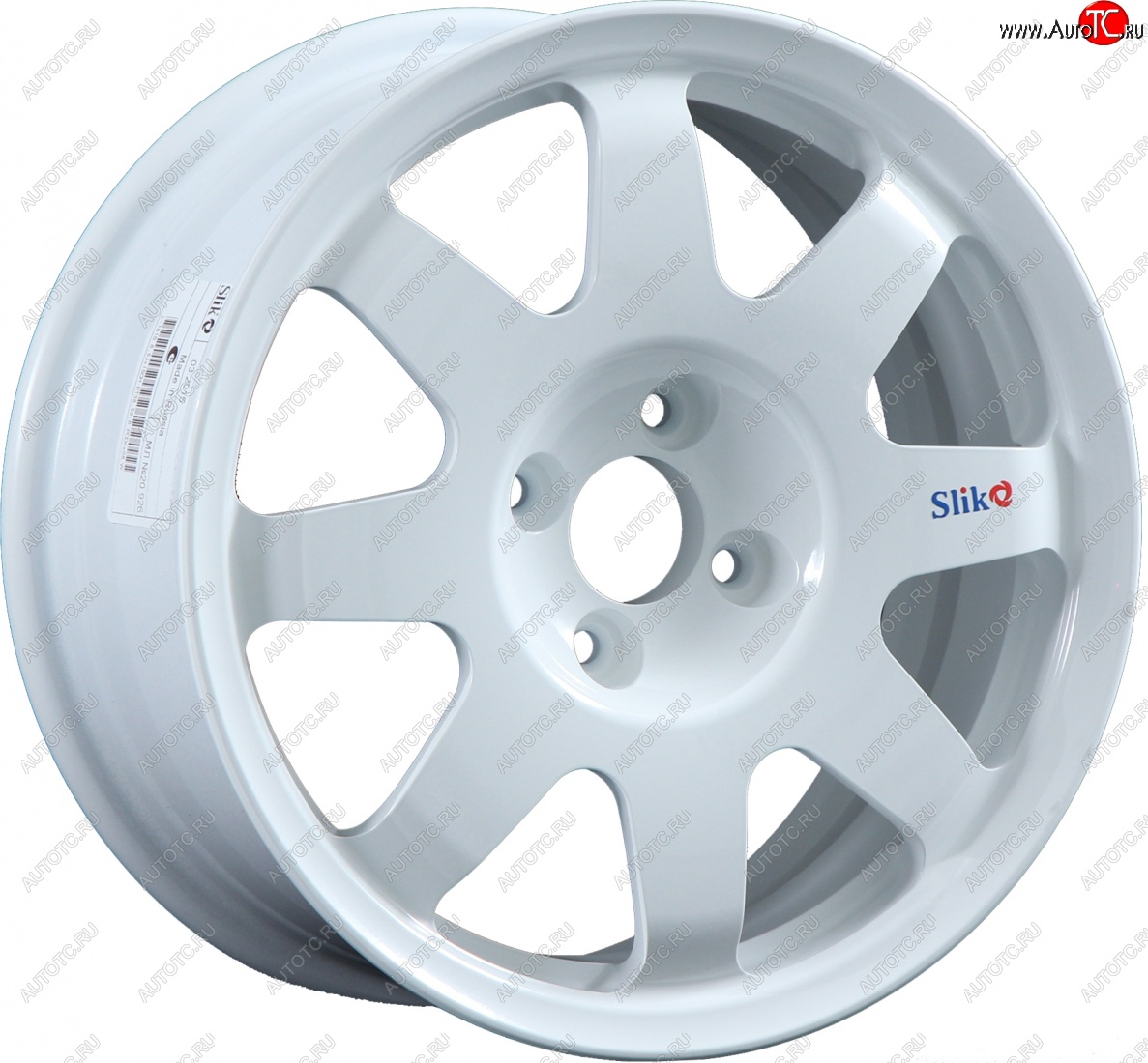 7 460 р. Кованый диск Slik Classic Sport L-181S 5.5x15   (Белый (W))  с доставкой в г. Керчь