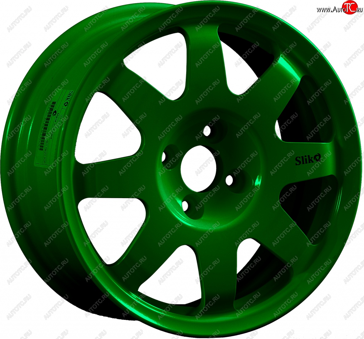 15 599 р. Кованый диск Slik Classic Sport L-181S 6.5x15   (Зеленый (GREEEN))  с доставкой в г. Керчь