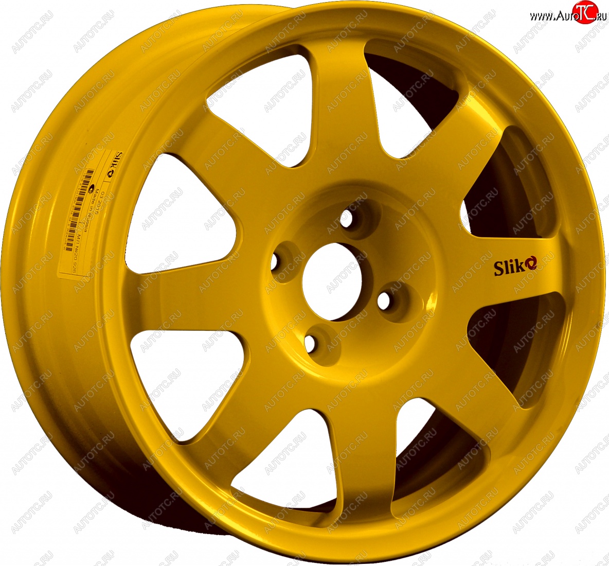 15 599 р. Кованый диск Slik Classic Sport L-181S 6.5x15   (Ярко желтый RAL1021 (YELLOW))  с доставкой в г. Керчь