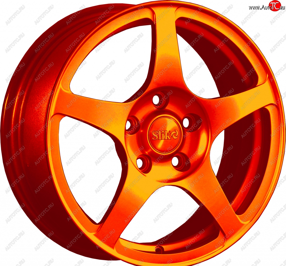 15 249 р. Кованый диск Slik Classic L-193 6.5x16   (Ярко оранжевый (ORANGE))  с доставкой в г. Керчь