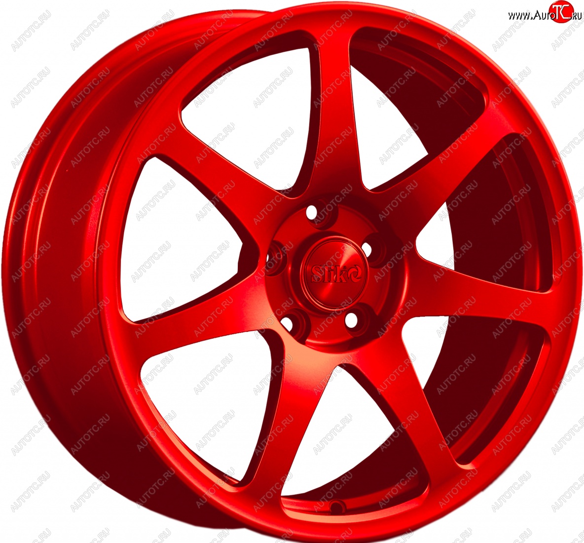 25 599 р. Кованый диск Slik Classic L-722 7.5x17   (Красный (RED))  с доставкой в г. Керчь