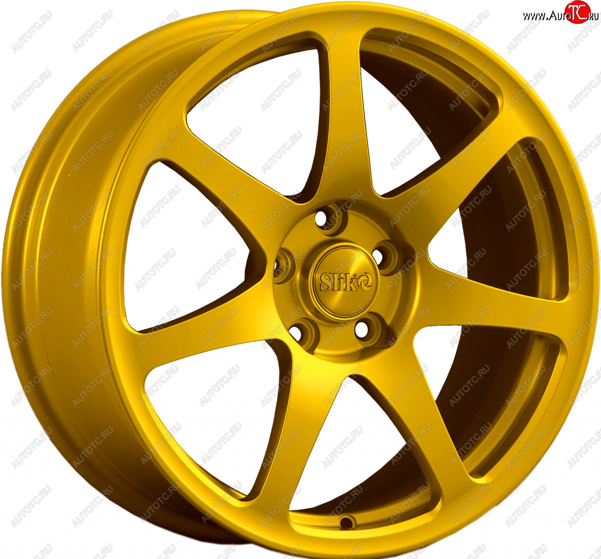 25 599 р. Кованый диск Slik Classic L-722 7.5x17   (Ярко желтый RAL1021 (YELLOW))  с доставкой в г. Керчь