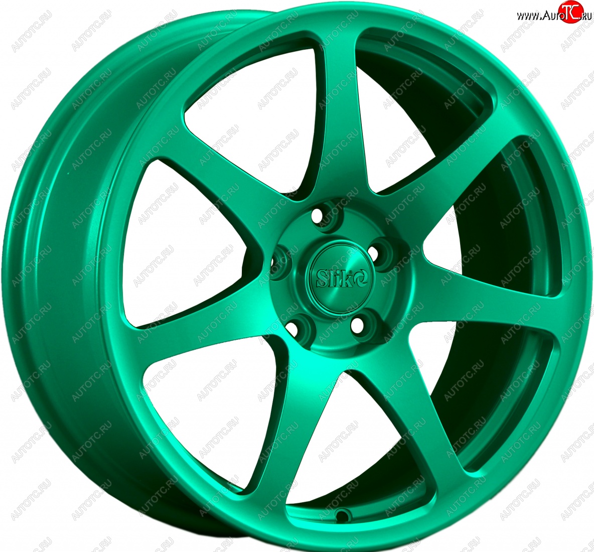 25 599 р. Кованый диск Slik Classic L-722 7.5x17   (Candy изумрудно-зеленый (Candy Green))  с доставкой в г. Керчь