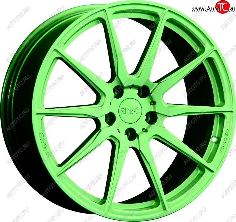 25 999 р. Кованый диск Slik PREMIUM L-732 7.5x17   (RAL 6038 ярко-зеленый (6038))  с доставкой в г. Керчь