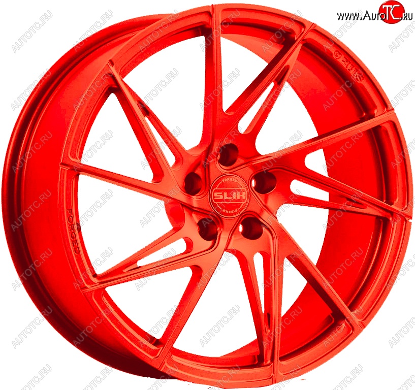 25 999 р. Кованый диск Slik PREMIUM L-739 7.5x17   (RAL 3026 ярко алый (3026))  с доставкой в г. Керчь