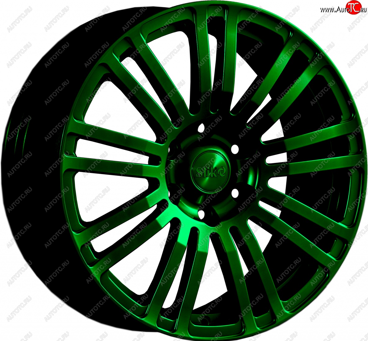 22 299 р. Кованый диск Slik Classic L-802 8.0x18   (Зеленый (GREEEN))  с доставкой в г. Керчь