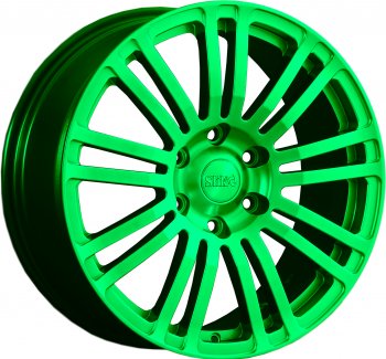 Кованый диск Slik Classic L-802 8.5x18  (RAL 6038 ярко-зеленый (6038))