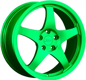 Кованый диск Slik Classic L-806 8.5x18  (RAL 6038 ярко-зеленый (6038))