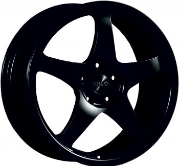 Кованый диск Slik Classic L-806 8.5x18  (Черный глянцевый (BK))