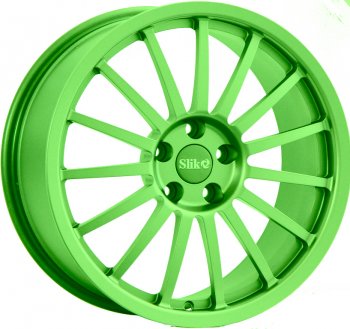Кованый диск Slik Classic L-808 8.0x18  (RAL 6038 ярко-зеленый (6038))