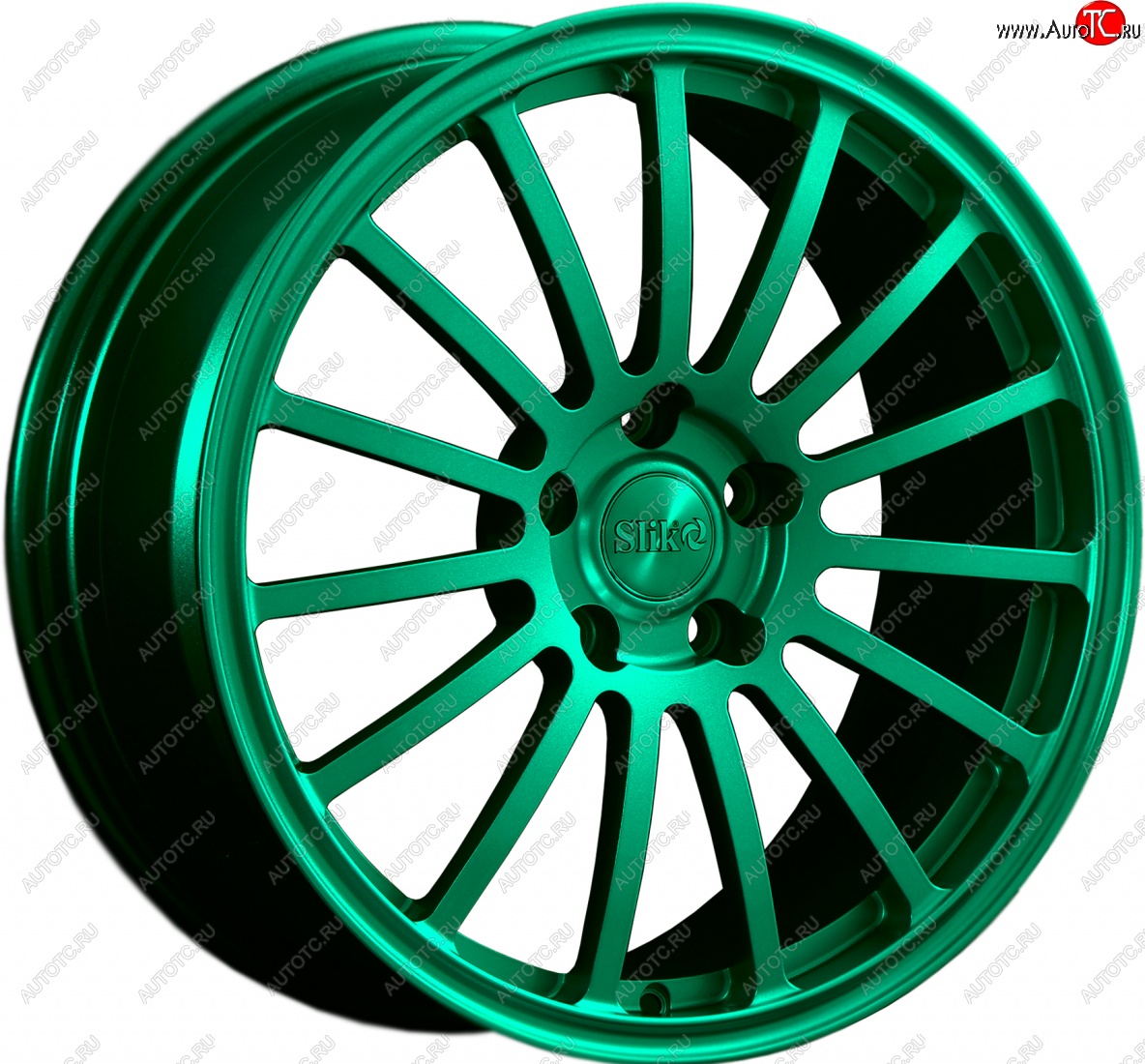 28 099 р. Кованый диск Slik Classic L-810 8.0x18   (Candy изумрудно-зеленый (Candy Green))  с доставкой в г. Керчь
