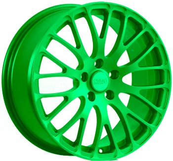 Кованый диск Slik Classic L-813 8.0x18  (RAL 6038 ярко-зеленый (6038))