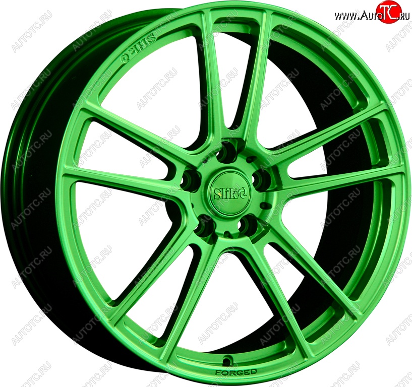 35 499 р. Кованый диск Slik PREMIUM L-817 8.5x18   (RAL 6038 ярко-зеленый (6038))  с доставкой в г. Керчь
