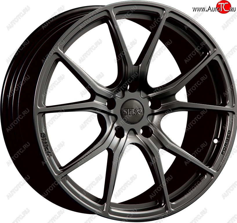 35 499 р. Кованый диск Slik PREMIUM L-827 8.5x18   (Темный хром (DC))  с доставкой в г. Керчь