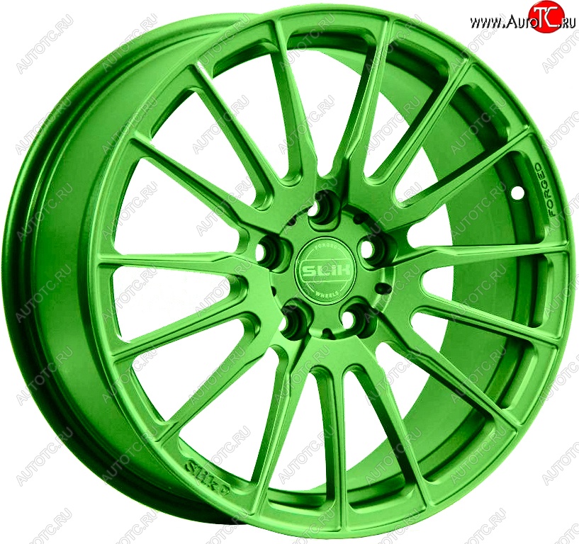 35 499 р. Кованый диск Slik PREMIUM L-838 8.5x18   (RAL 6038 ярко-зеленый (6038))  с доставкой в г. Керчь