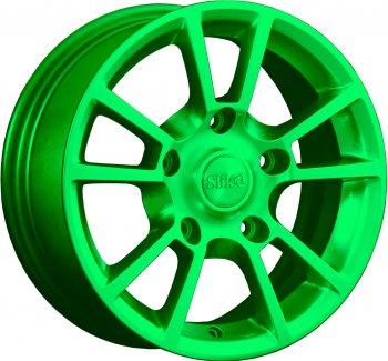 Кованый диск Slik Classic L-87 6.5x15  (RAL 6038 ярко-зеленый (6038))